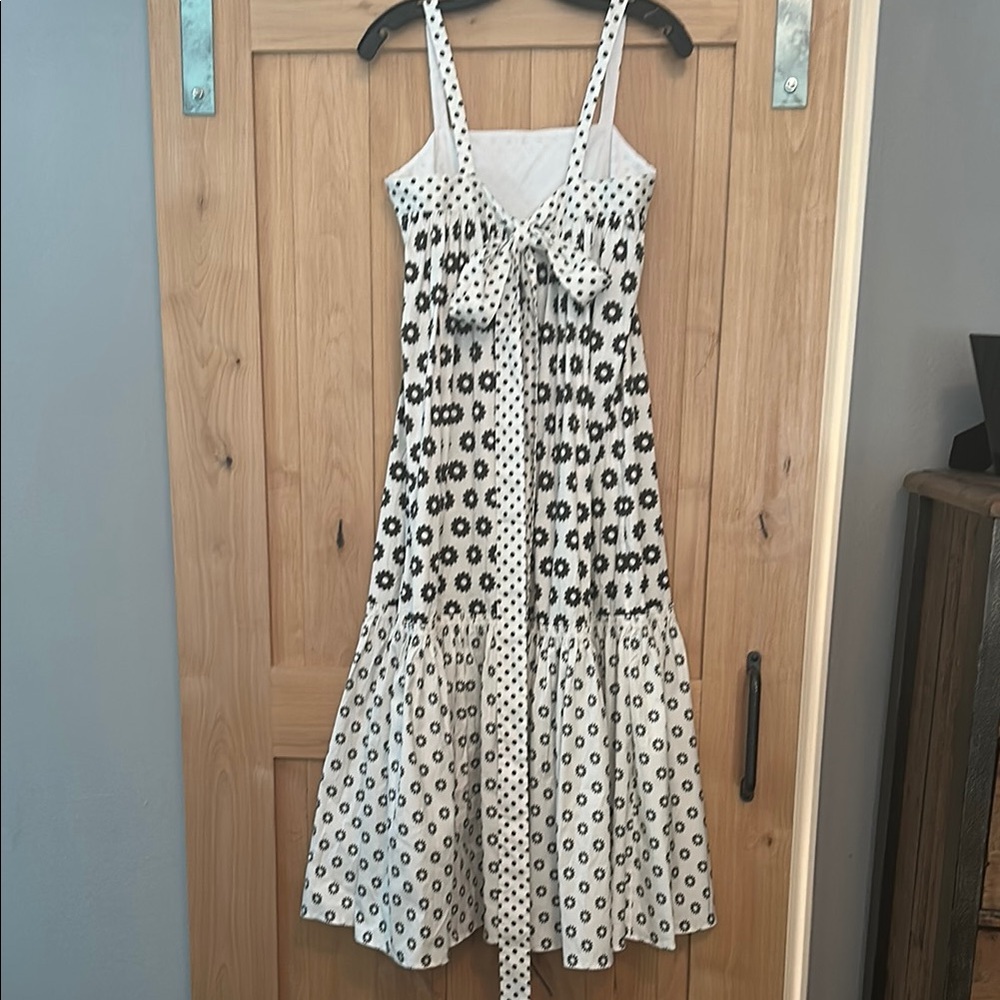 🌼 SOLD - Tory Burch Mod Dot Patchwork Midi Dress – Size 4 🌼 - Picture 9 of 10